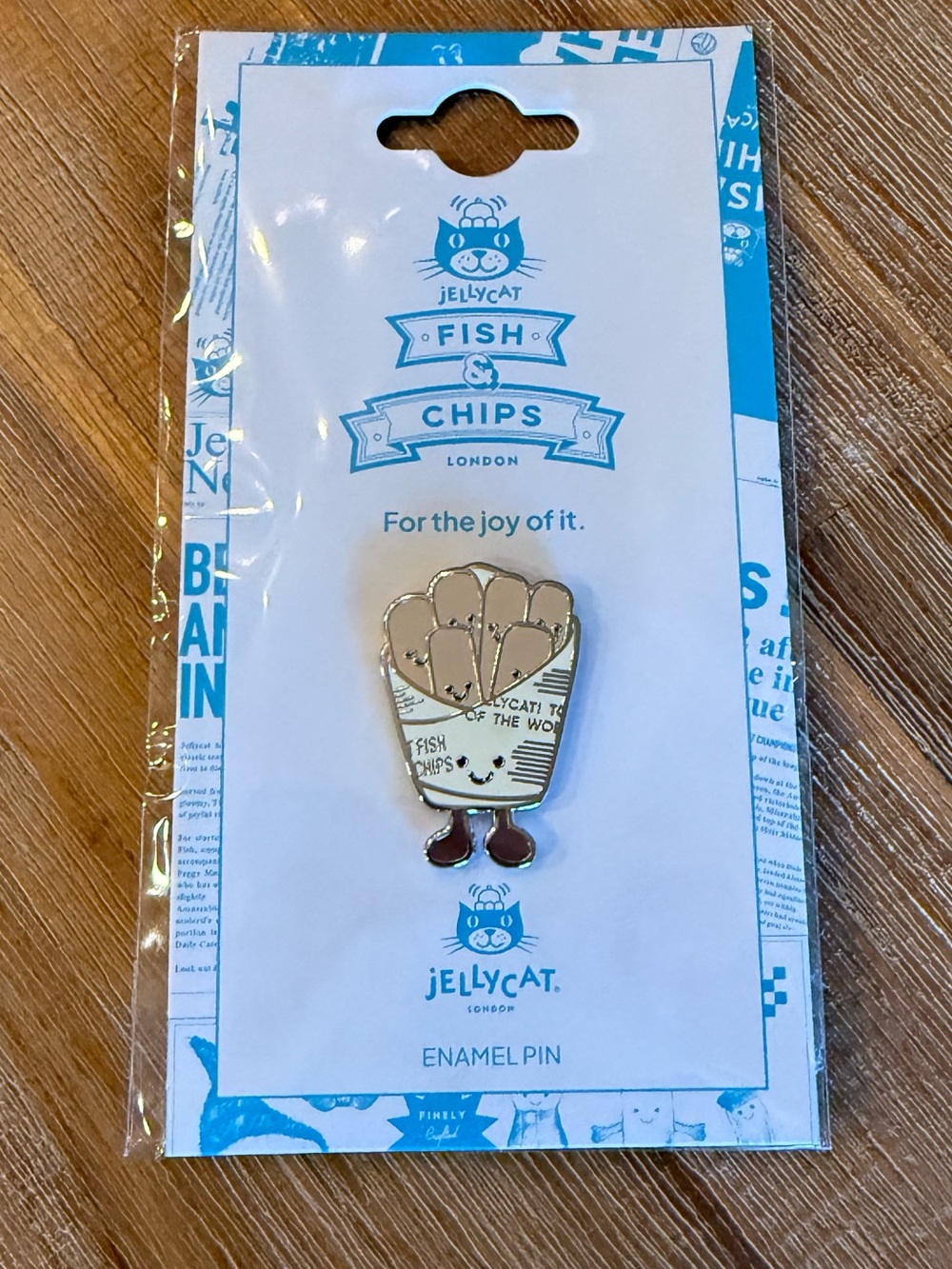 Jellycat Fish & Chips Enamel Pin - Chips Pin